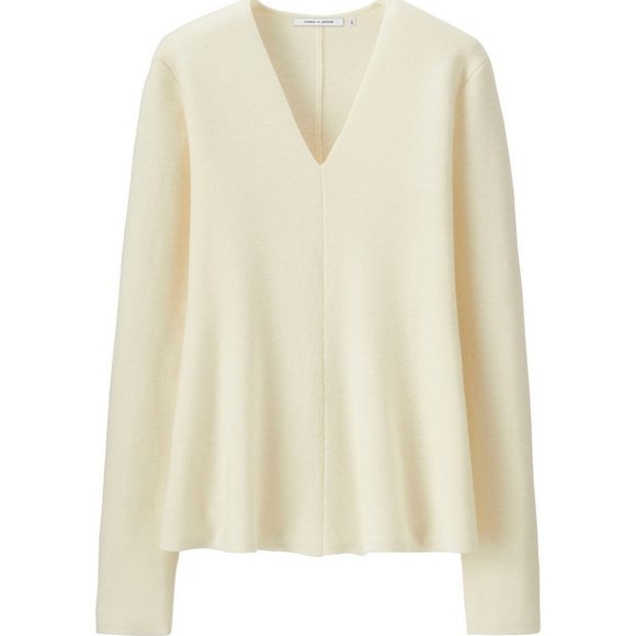 Uniqlo x Lemaire Merino Wool sweater. Size Small. Off white. - Picture 2 of 2